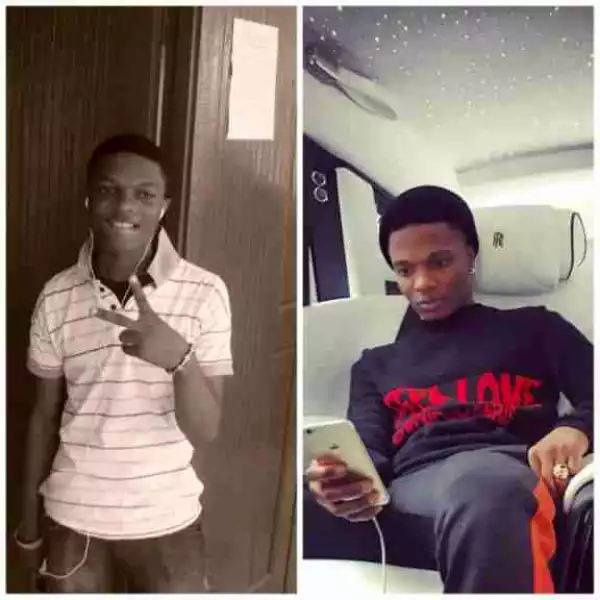 "I Was Born Broke, ButIWill Die Wealthy” - Wizkid Shares Throwback Vs Recent Photos